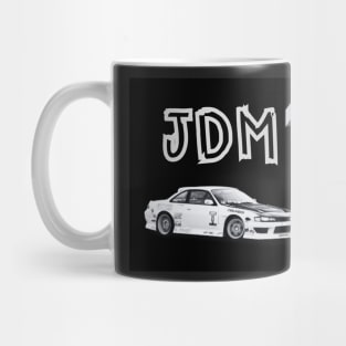 Nissan Silvia S14 Black and White JDM Design Mug